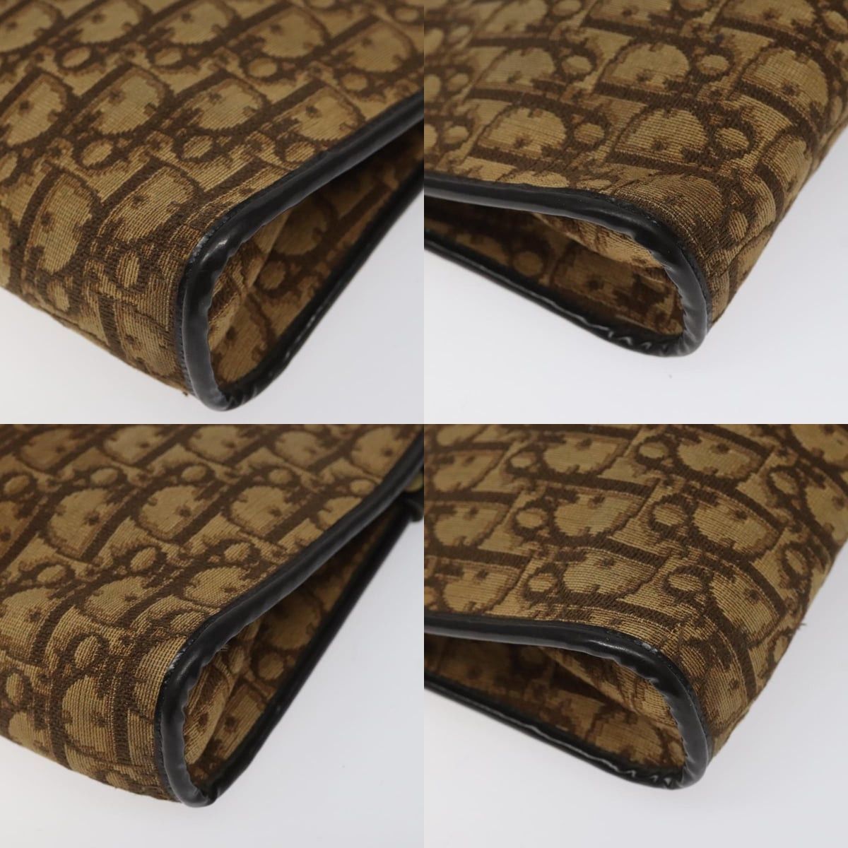 Dior DIOR Trotter Canvas Shoulder Bag Brown Gold Size ONE SIZE - 10 Thumbnail
