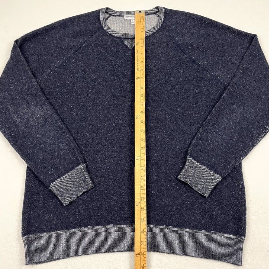 Peter Millar Peter Millar Hartford Sweater Mens L Blue Merino Wool Blend Crew Golf Pullover Size US L / EU 52-54 / 3 - 4 Thumbnail