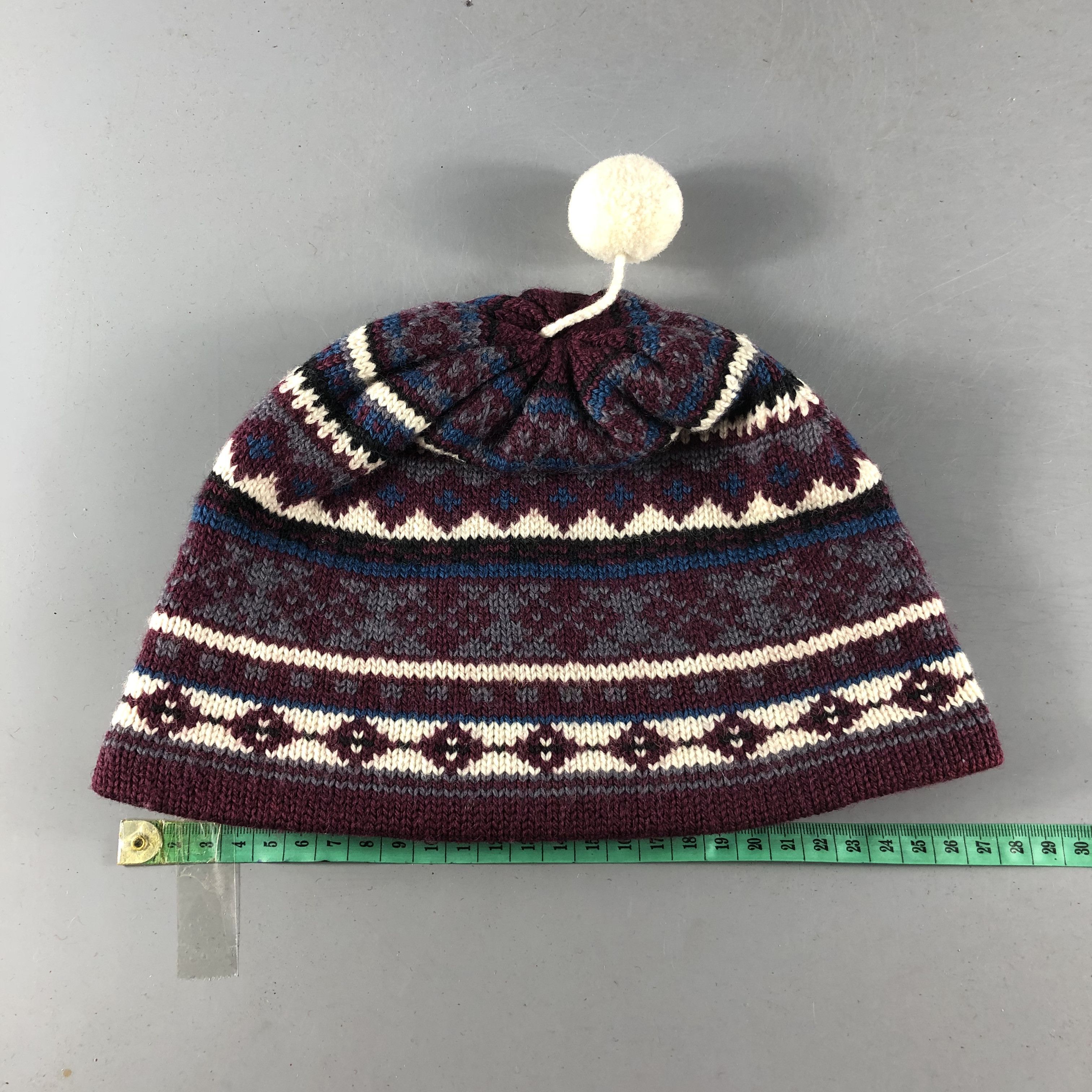 Polartec Polartec Fair Isle Wool Beanie Snowcap Snow Hat B1060 Size ONE SIZE - 3 Thumbnail