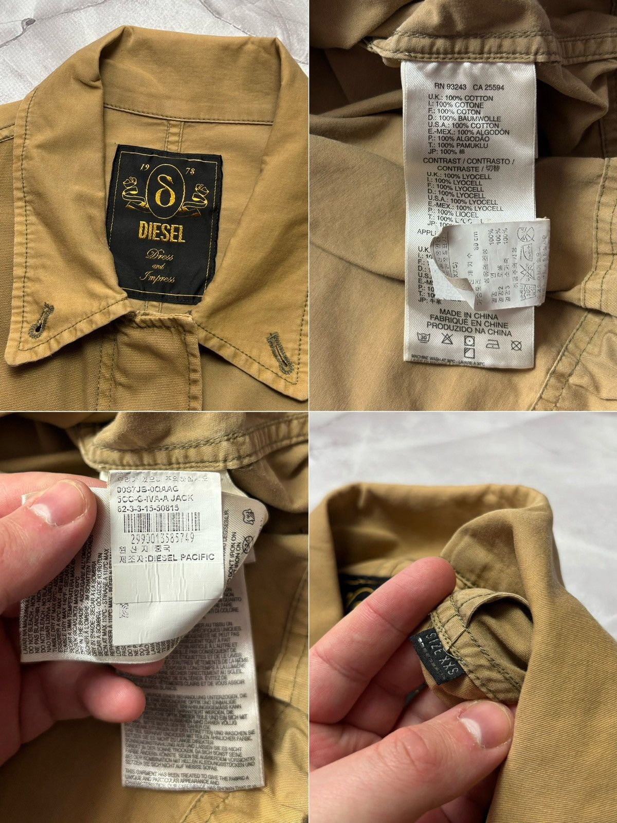 Diesel Diesel G-IVA-A Oversized Cape Fit Parka Batwing XXS(OS) Size ONE SIZE - 24 Thumbnail