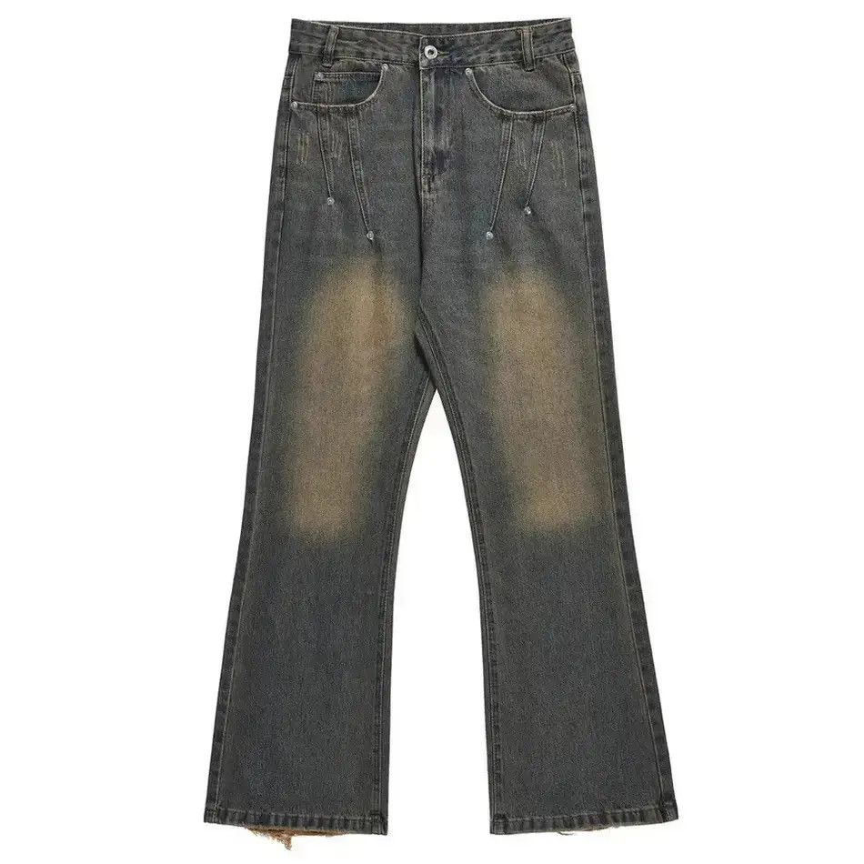 Japanese Brand Washed Baggy Distressed Wide Leg Jeans Pants Size US 32 / EU 48 - 6 Thumbnail