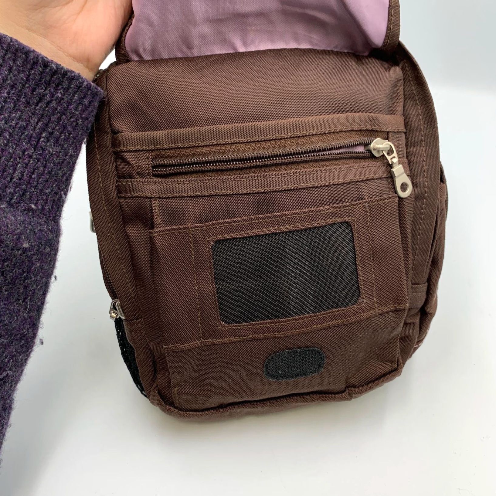 Eddie Bauer Eddie Bauer Travel Bag Brown Nylon Adjustable Crossbody Straps Mini Weekend Bag Unisex Adults 100% Nylon Travel Bag Brown Size ONE SIZE - 7 Thumbnail