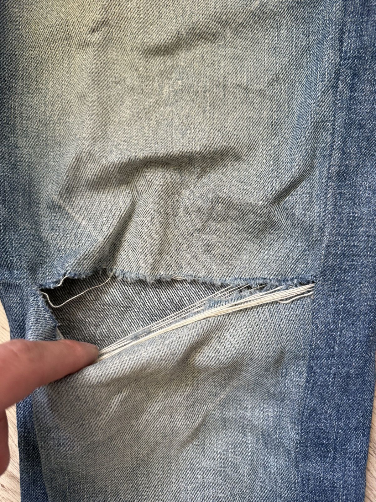 Levi's Levi’s 523 Distressed Jeans Y2K Grunge w Strap Altered Size US 34 / EU 50 - 7 Thumbnail