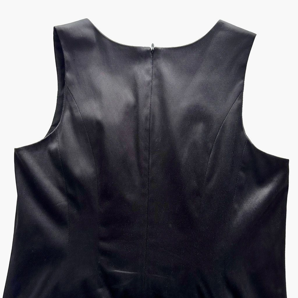 Club Monaco Club Monaco Chic Black Taffeta A Line Dress Faux Wrap Size 8 Size M / US 6-8 / IT 42-44 - 5 Thumbnail