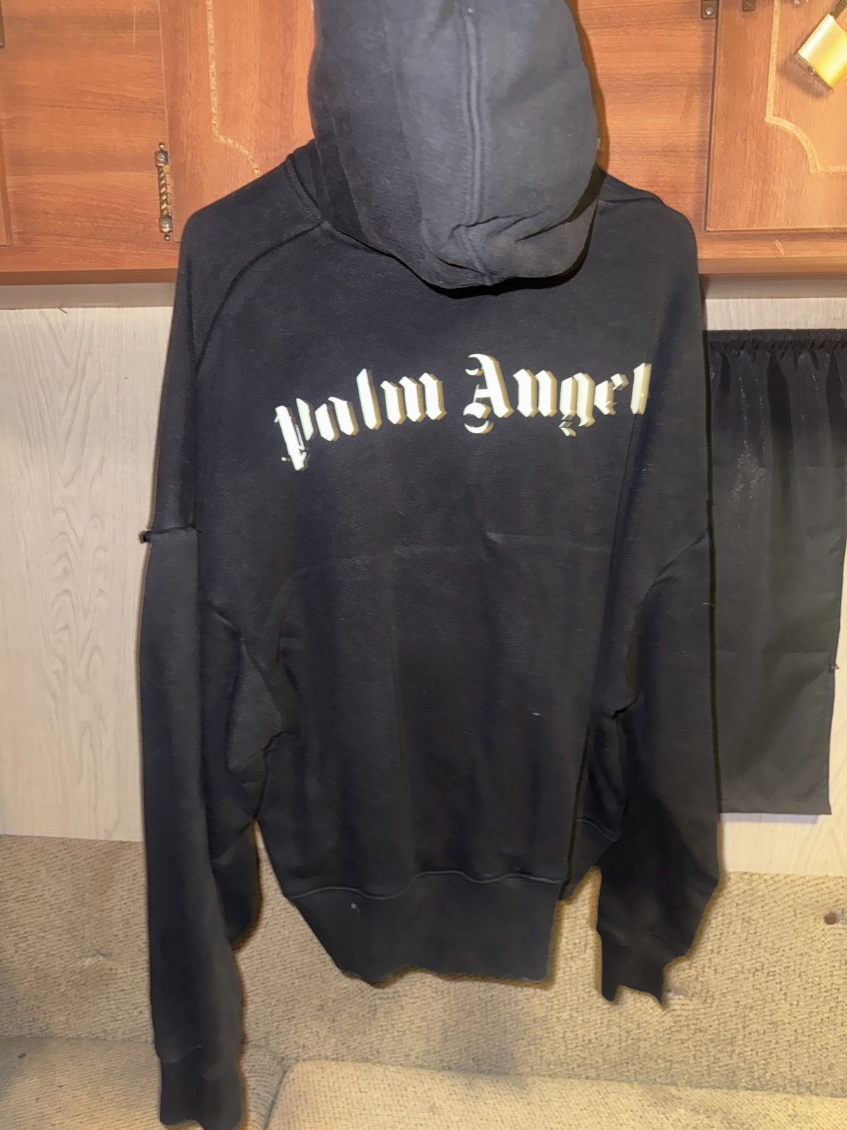 Palm Angels PALM ANGELS Skull Oversized Hoodie Black Size US XS / EU 42 / 0 - 2 Thumbnail