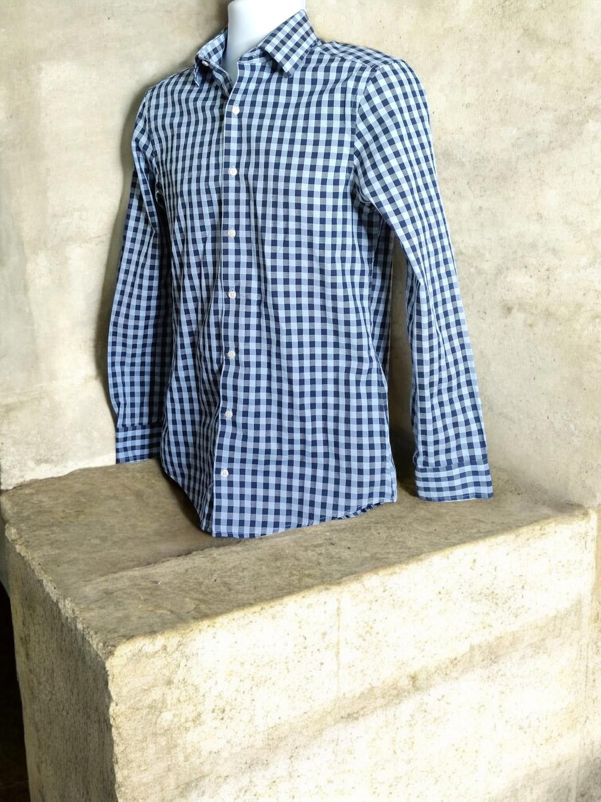 Ben Sherman Ben Sherman Men's Original Button-Up Shirt Small Blue Check Size US S / EU 44-46 / 1 - 4 Thumbnail
