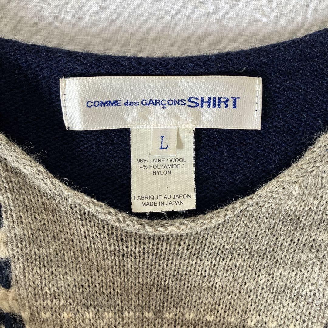 Comme des Garcons × Comme des Garcons SHIRT Crochet Patchwork Knit Sweater Size US L / EU 52-54 / 3 - 6 Thumbnail