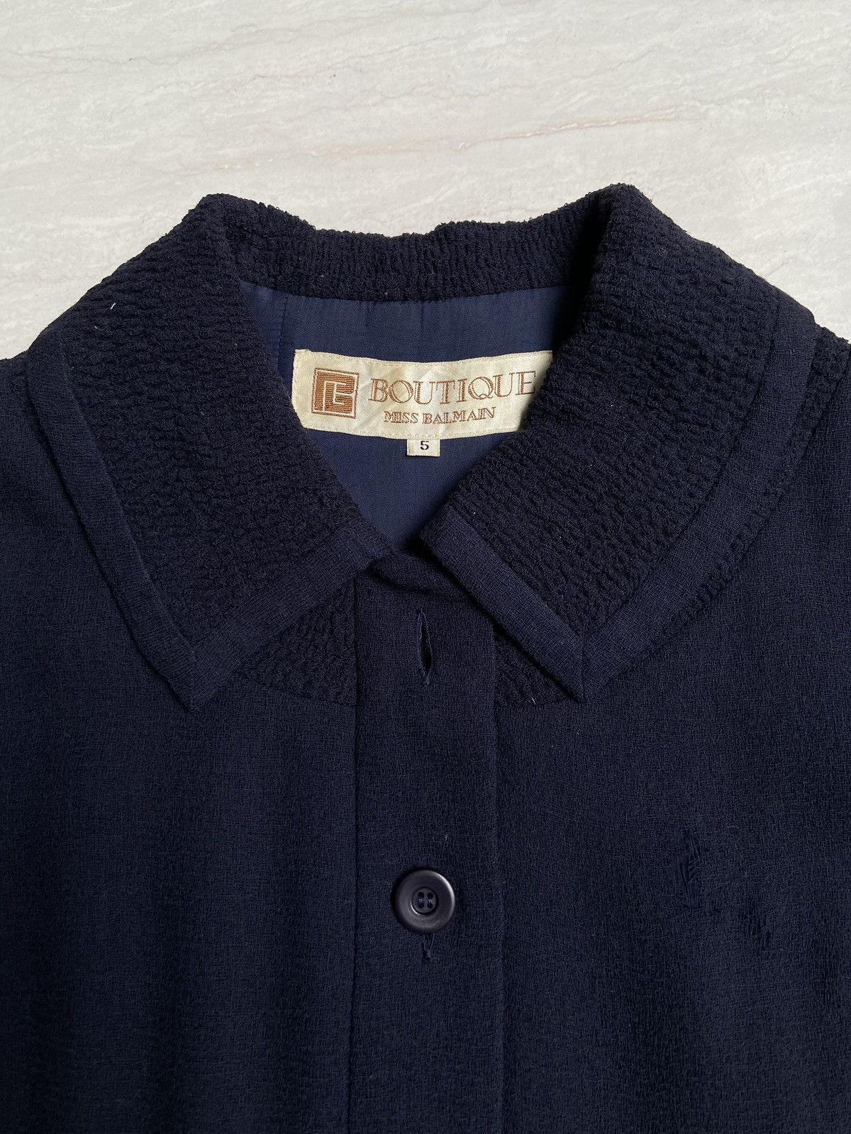 Balmain × Pierre Balmain MISS BALMAIN Navy Dress Size XS / US 0-2 / IT 36-38 - 6 Thumbnail