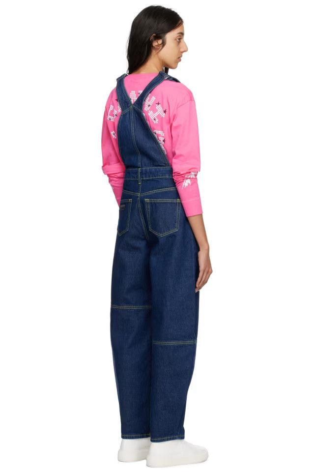 Ganni Ganni Blue Patch Pocket Jumpsuit Size 36" / US 14 / IT 50 - 3 Thumbnail