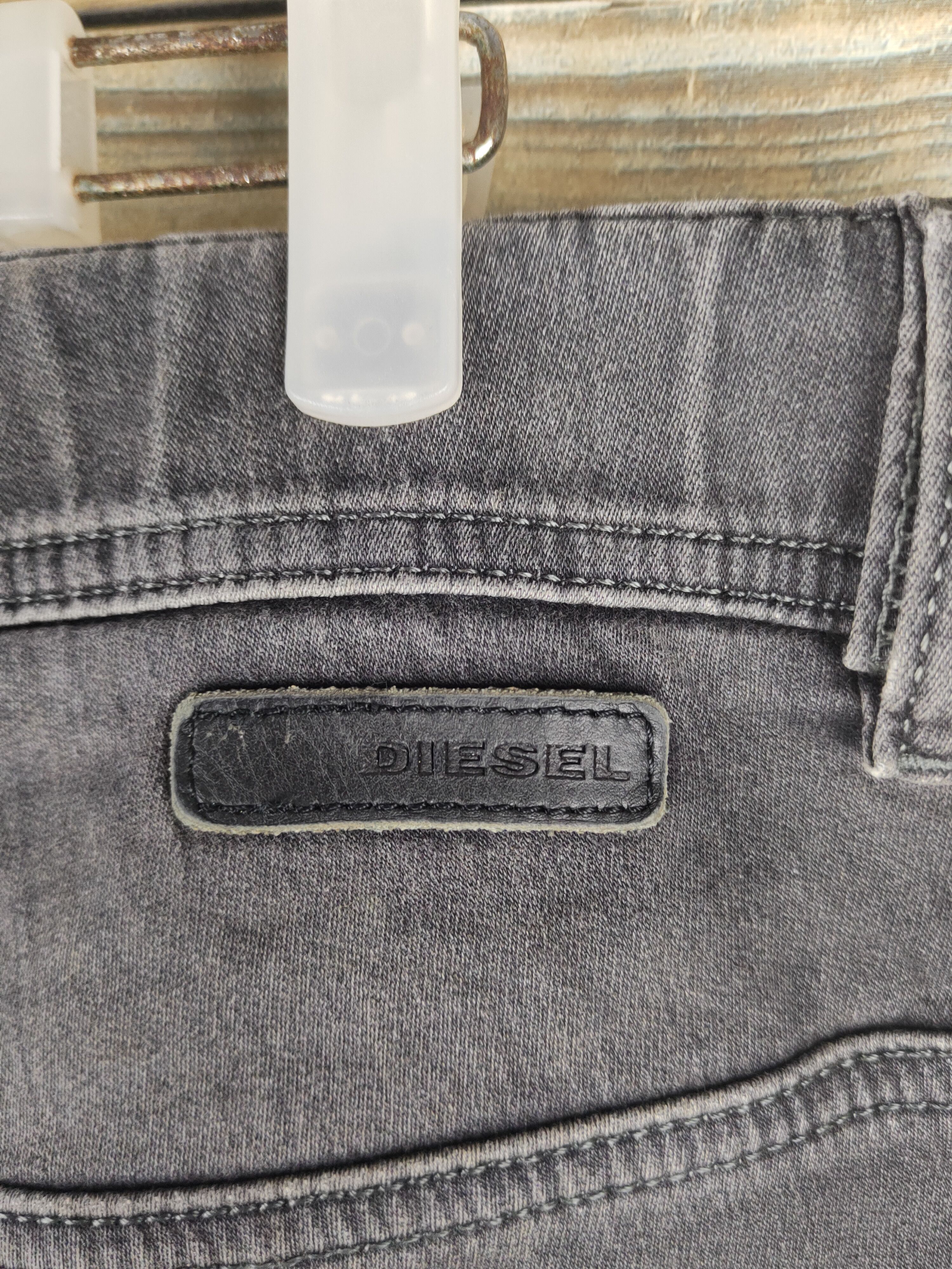 Diesel DL Diesel Black Ripped Soft Jeans sweatpants #46-237T Size US 33 - 11 Thumbnail