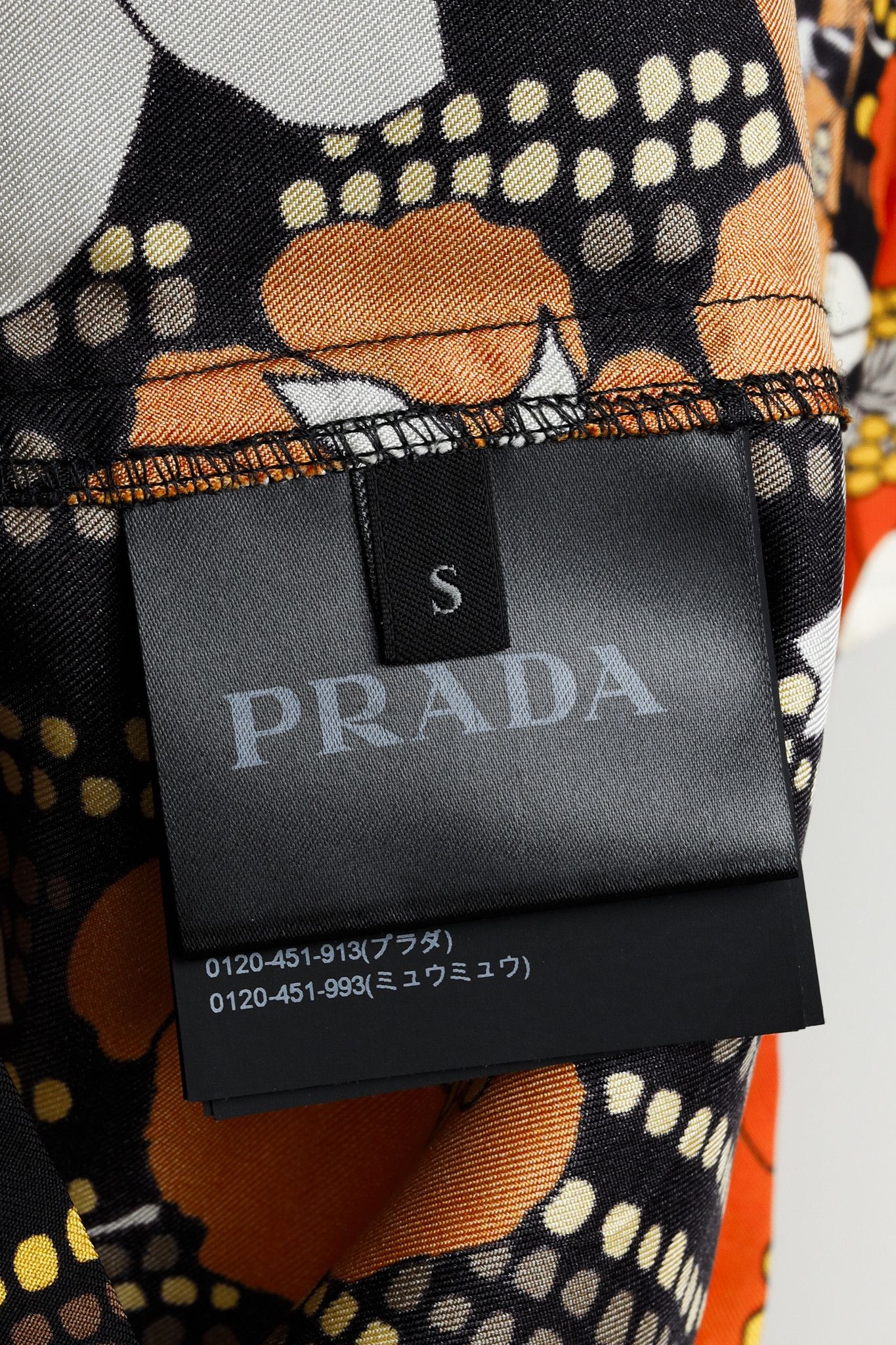Prada Prada 2018 Orange Silk Hawaiian Print Bowling Shirt Size S / US 4 / IT 40 - 11 Thumbnail