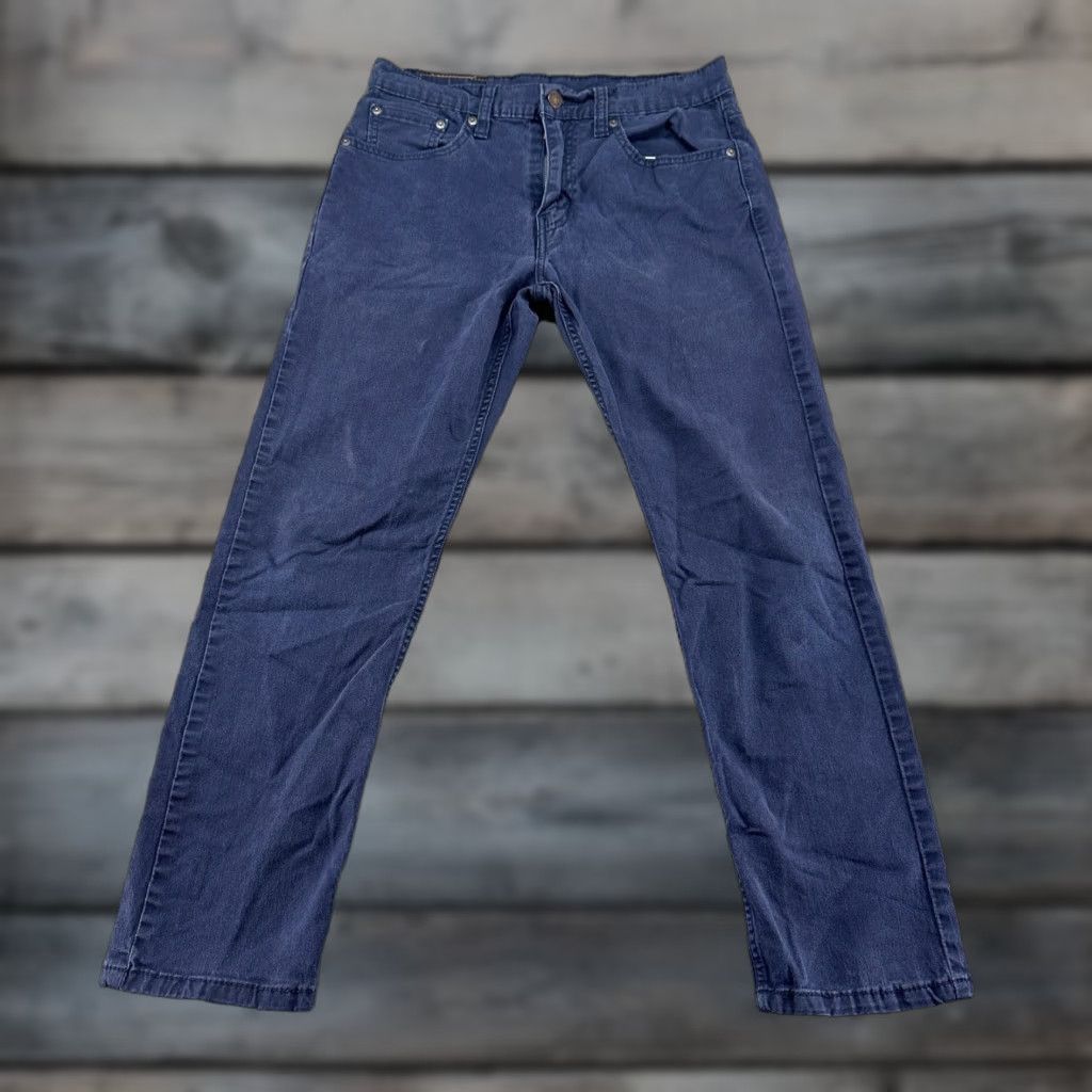 Levi's VINTAGE Levi's 502 Jeans Mens 30x30 Blue Tapered Leg Athletic Fit Dark Wash Stretch Flex Size US 30 / EU 46 - 1 Thumbnail