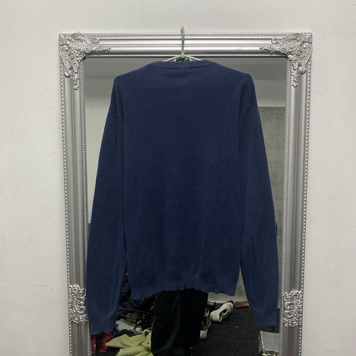 Versace Vintage Versace big logo sweatshirt navy Size US L / EU 52-54 / 3 - 11 Thumbnail