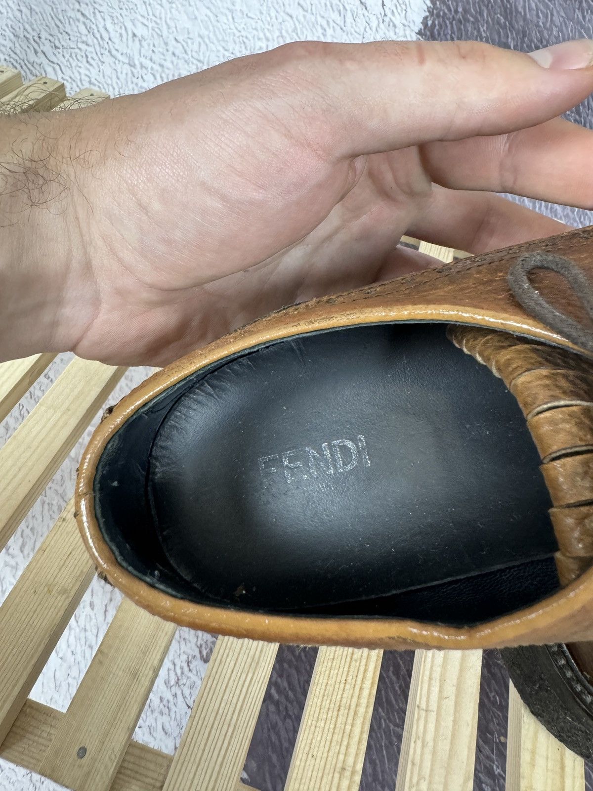 Fendi Fendi Roma leather brown loafers casual shoes Size US 9 / EU 42 - 15 Thumbnail