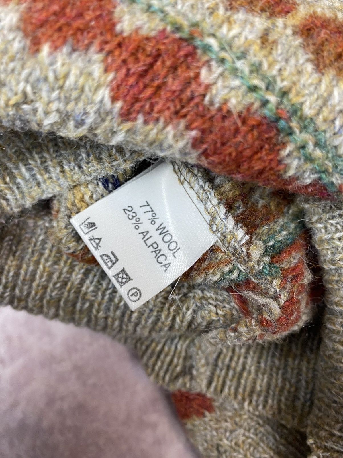 Vintage Fisherman Out Of Ireland FairIsle Knitted Turtleneck Sweater Size US S / EU 44-46 / 1 - 5 Thumbnail