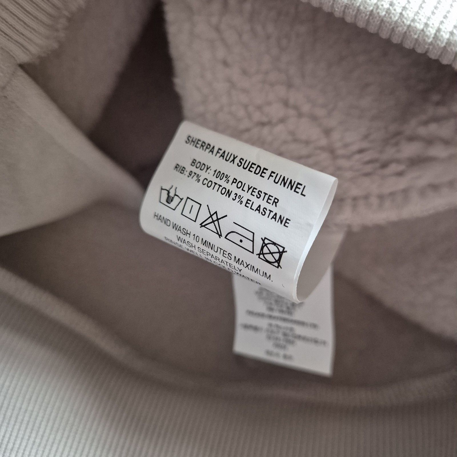 Palace Palace Sherpa Faux Suede Funnel Jacket Soft White New FW24 Size US L / EU 52-54 / 3 - 5 Thumbnail