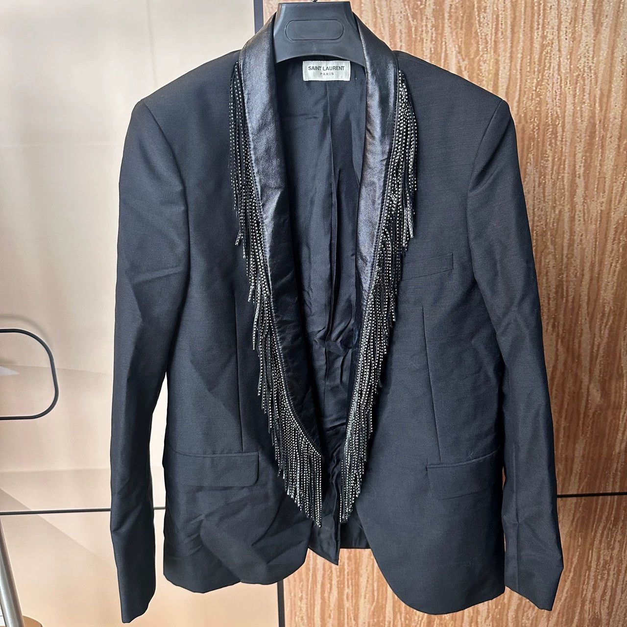 Saint Laurent Paris Saint Laurent Paris Tassel patchwork suit jacket Size US S / EU 44-46 / 1 - 1 Thumbnail