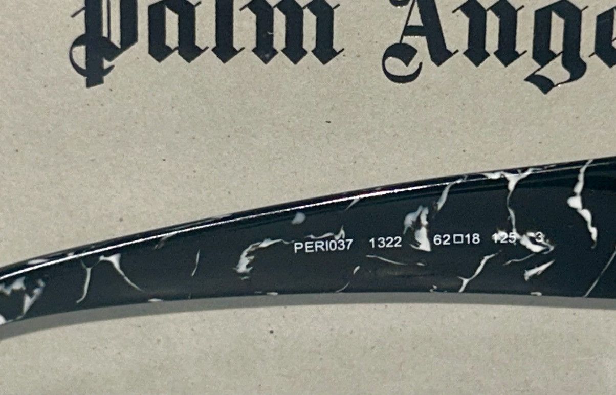 Palm Angels Palm Angels Adin (Peri037 1322) Sunglasses “Black Marble” Size ONE SIZE - 10 Thumbnail