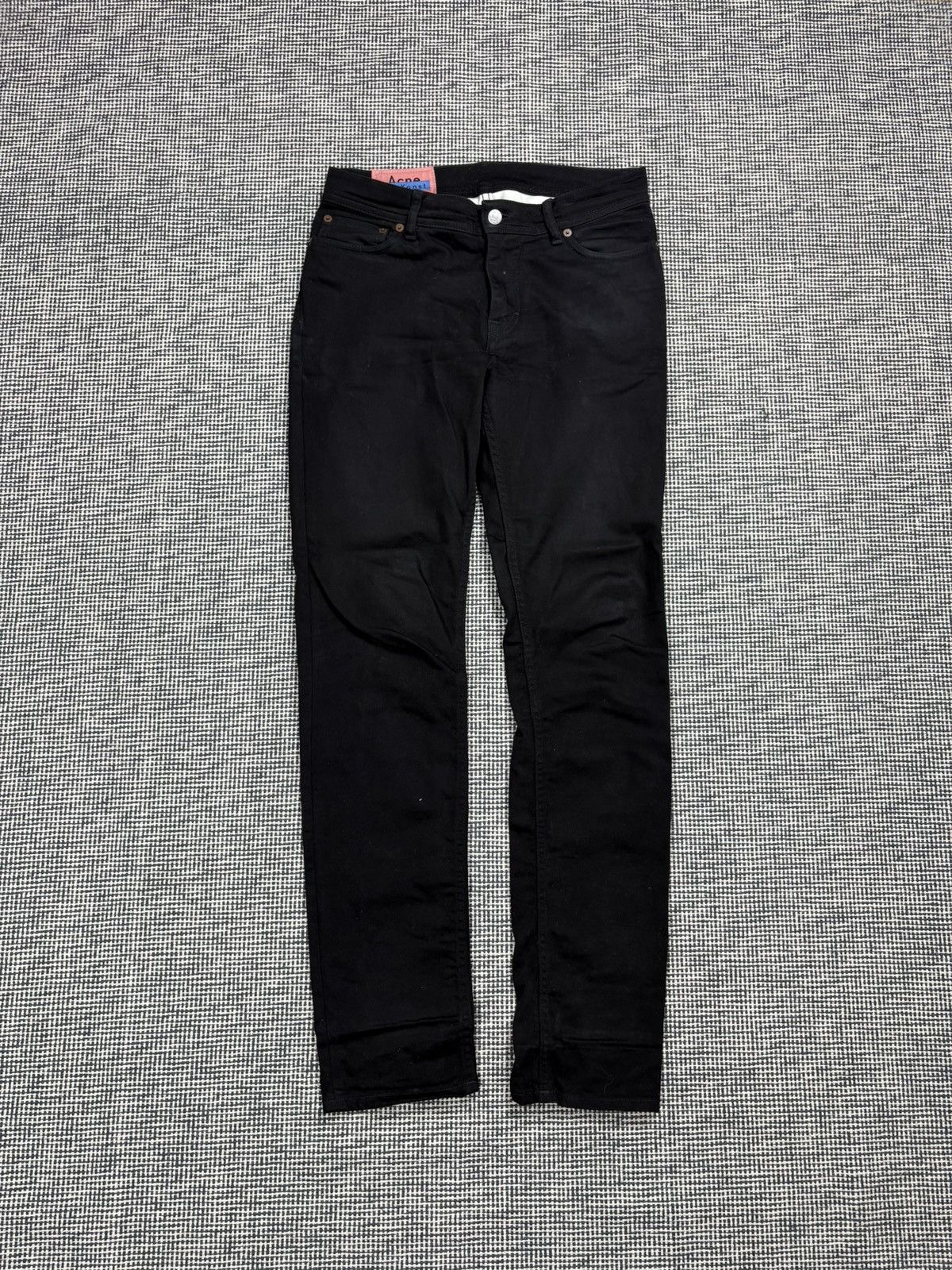 Acne studios north stay black slim jeans like kanye west