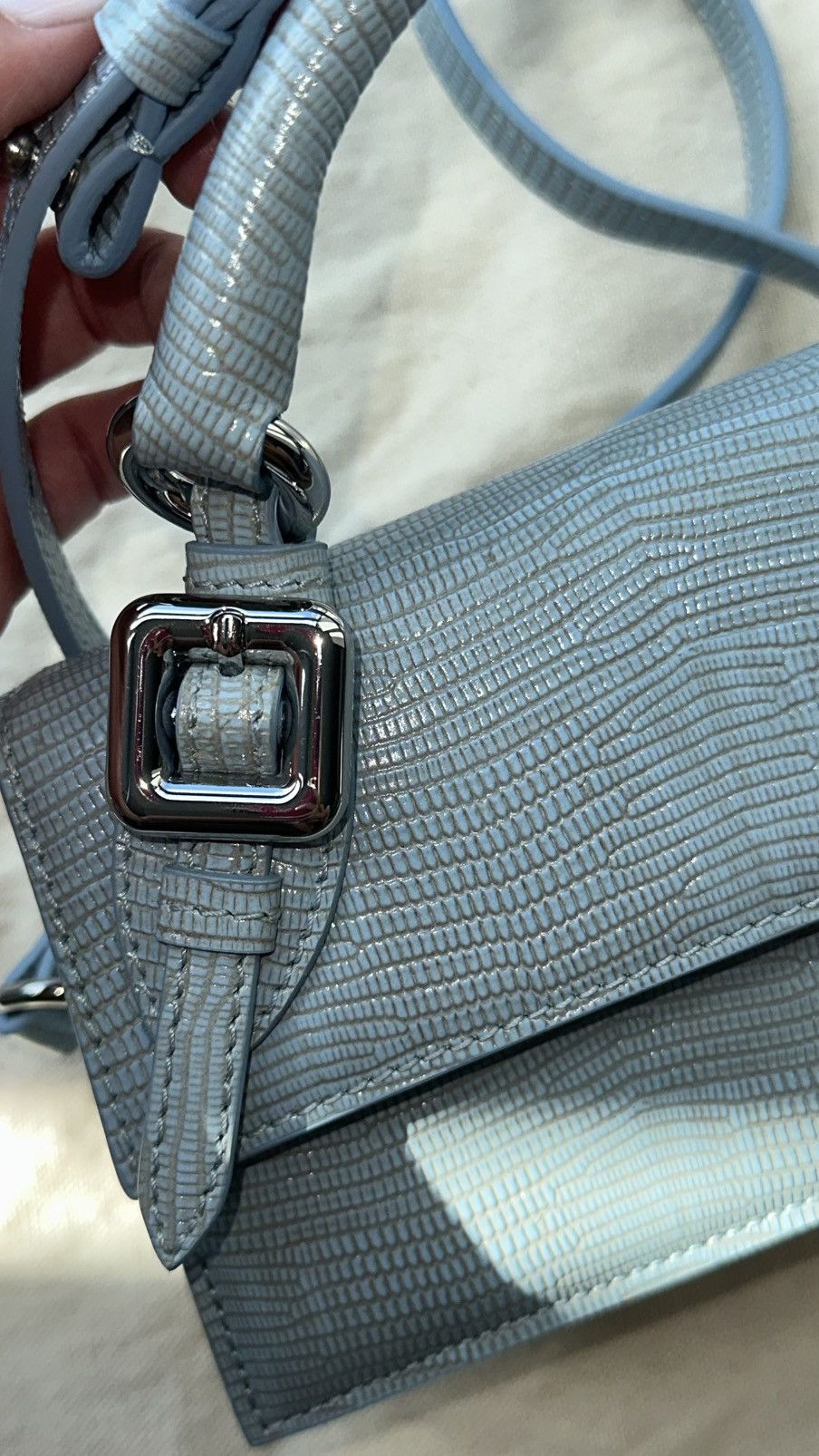 Jacquemus Jacquemus Blue La Croisière 'Le Chiquito Long Boucle' Bag Size ONE SIZE - 5 Thumbnail