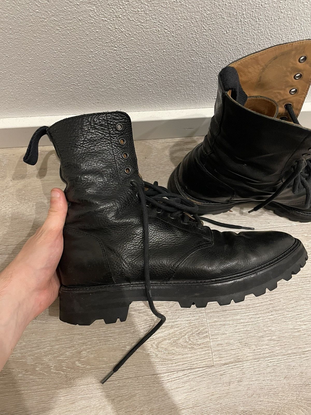 Maison Margiela Maison Margiela 2017 Combat Boots Size US 10.5 / EU 43-44 - 3 Thumbnail