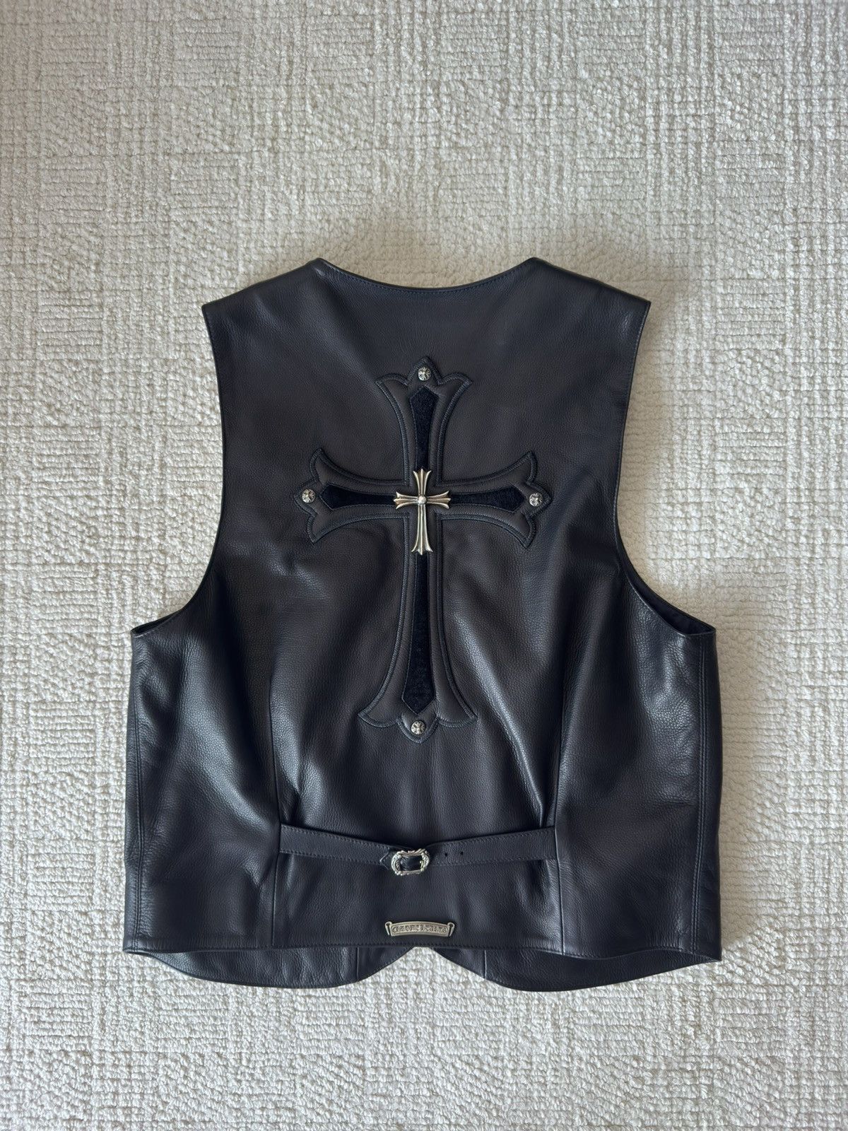 CHROME HEARTS New Calfskin Patch Vest