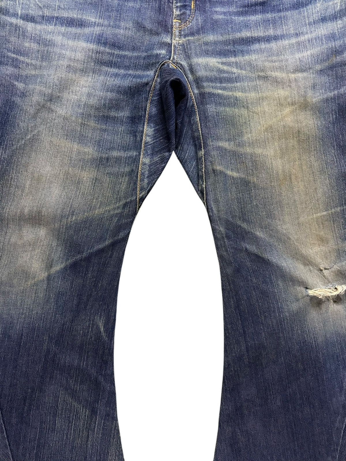 Edwin × Japanese Brand Vintage Edwin Blue Trip Rusty Mud Wash Distress Curve Jeans Size US 32 / EU 48 - 5 Thumbnail