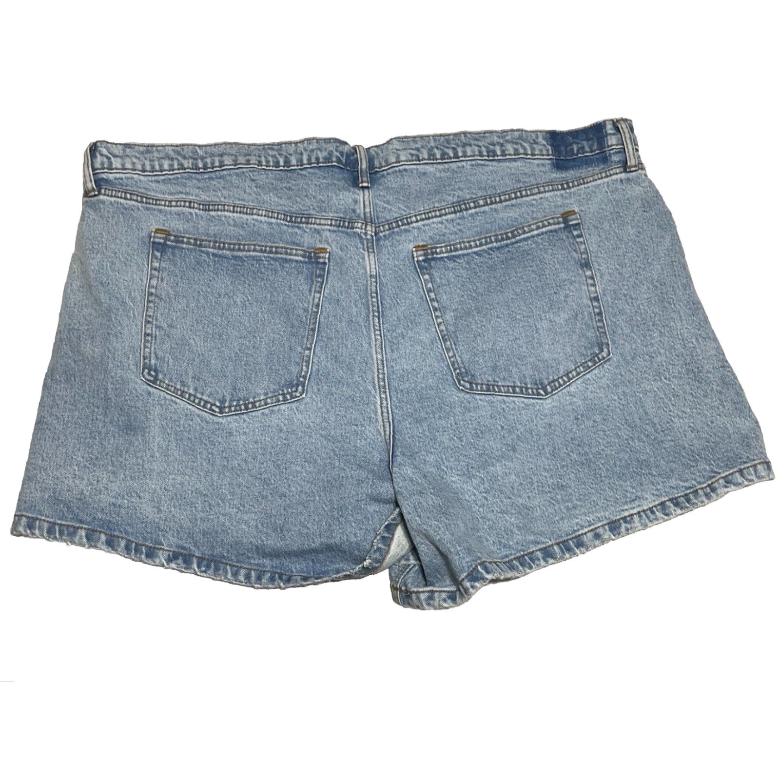 Abercrombie & Fitch VINTAGE Abercrombie & Fitch The Dad Shorts High Rise Button Fly Women’s Plus Size 36/22 Blue Summer Casual Size 25" / US 0 / IT 36 - 2 Thumbnail