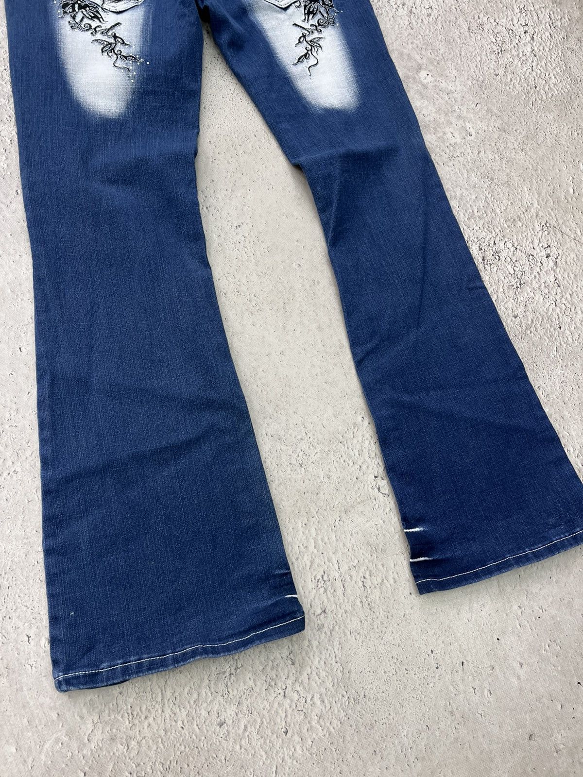 If Six Was Nine × Japanese Brand × Vintage Super Flared Jeans Vintage Japanese Jean distressed Size US 30 / EU 46 - 2 Thumbnail