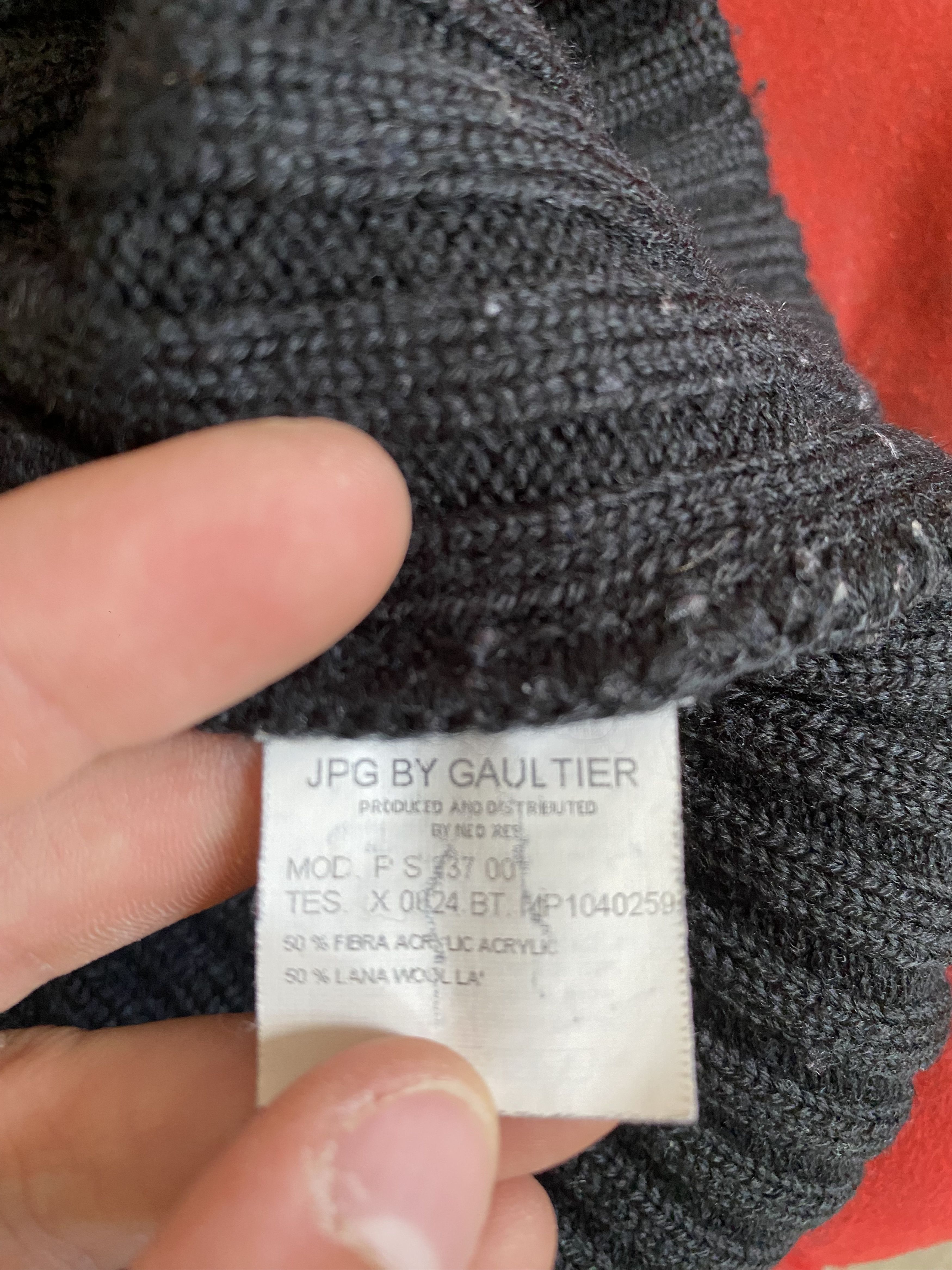 Jean Paul Gaultier 90'S JPG BLACK KNIT BANDAGE Size US M / EU 48-50 / 2 - 1 Thumbnail