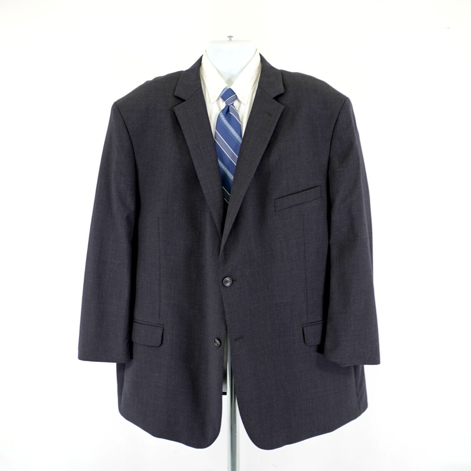 Pronto Uomo Pronto Uomo 52L Gray Wool Suit Jacket 2 Button Constructed / Size 52L - 4 Thumbnail