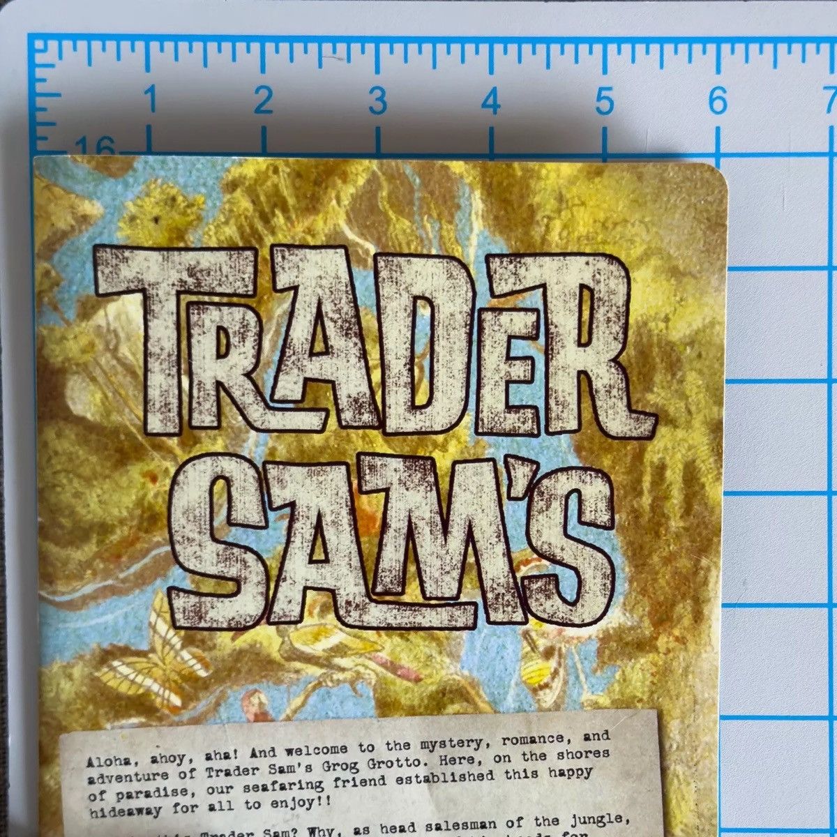 Disney Trader Sams Grotto Tiki Drink Menu Polynesian Village Resort Size ONE SIZE - 5 Thumbnail