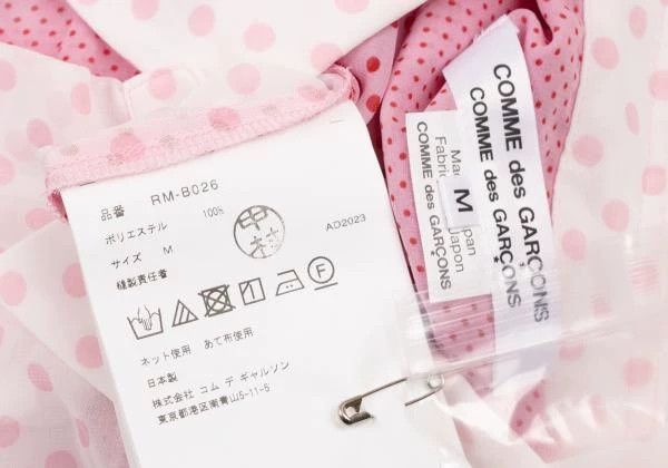 Comme des Garcons Comme Des Garcons Pink Vintage Polka-Dot Bow Design Shirt Size M / US 6-8 / IT 42-44 - 8 Thumbnail