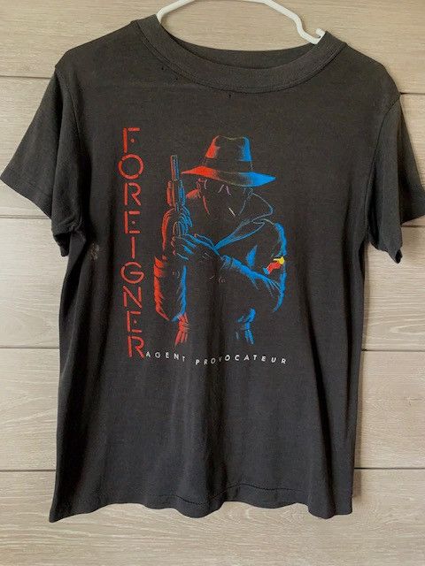 Band Tees × Vintage Vintage 1985 Foreigner 'Agen Provocateur' T-Shirt Size US S / EU 44-46 / 1 - 1 Thumbnail