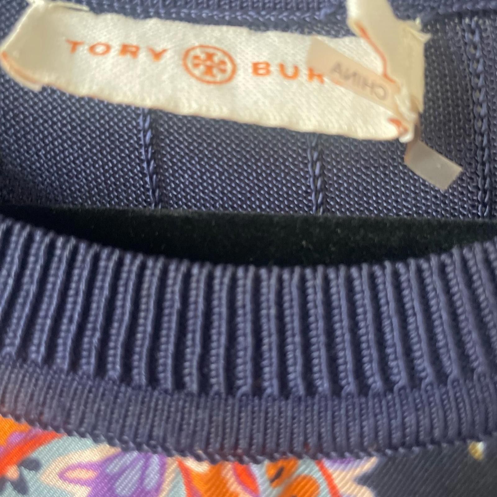 Tory Burch Tory Burch Paisley Silk Front Knit Top Size M / US 6-8 / IT 42-44 - 4 Thumbnail