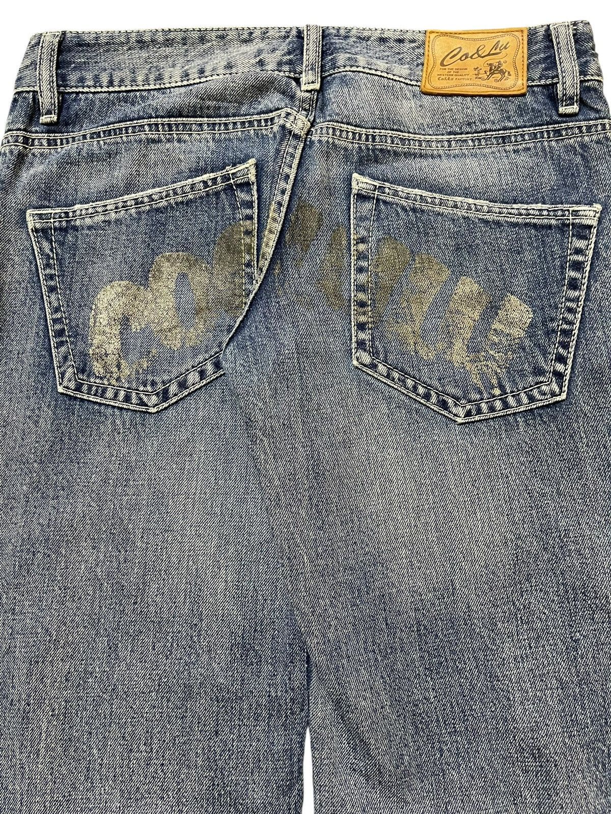Japanese Brand Vintage Japanese Brand Blue Wash Distress Style Loose Jeans Size US 30 / EU 46 - 6 Thumbnail