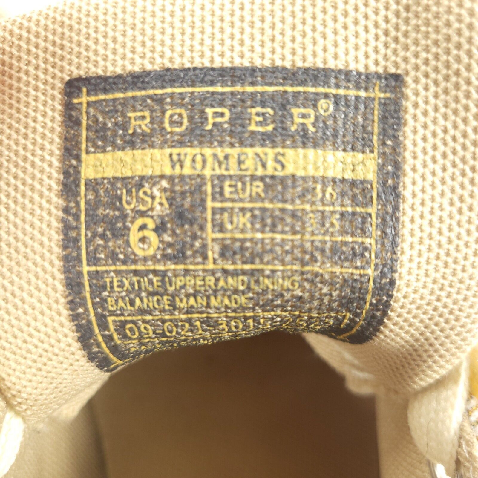 Roper Roper Casual Canvas Sneaker Shoe Womens Size 6 Multi Beige Size US 6 / IT 36 - 7 Thumbnail