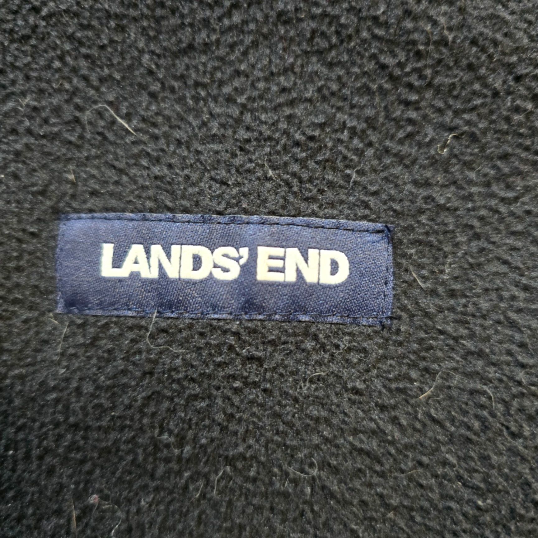 Lands' End Lands' End Jacket Woman Regular Size M Black Full Zip Fleece Casual Capsule Outdoor Long Sleeve Mid-Length Solid Pattern Winter Fall Spring Size M / US 6-8 / IT 42-44 - 4 Thumbnail