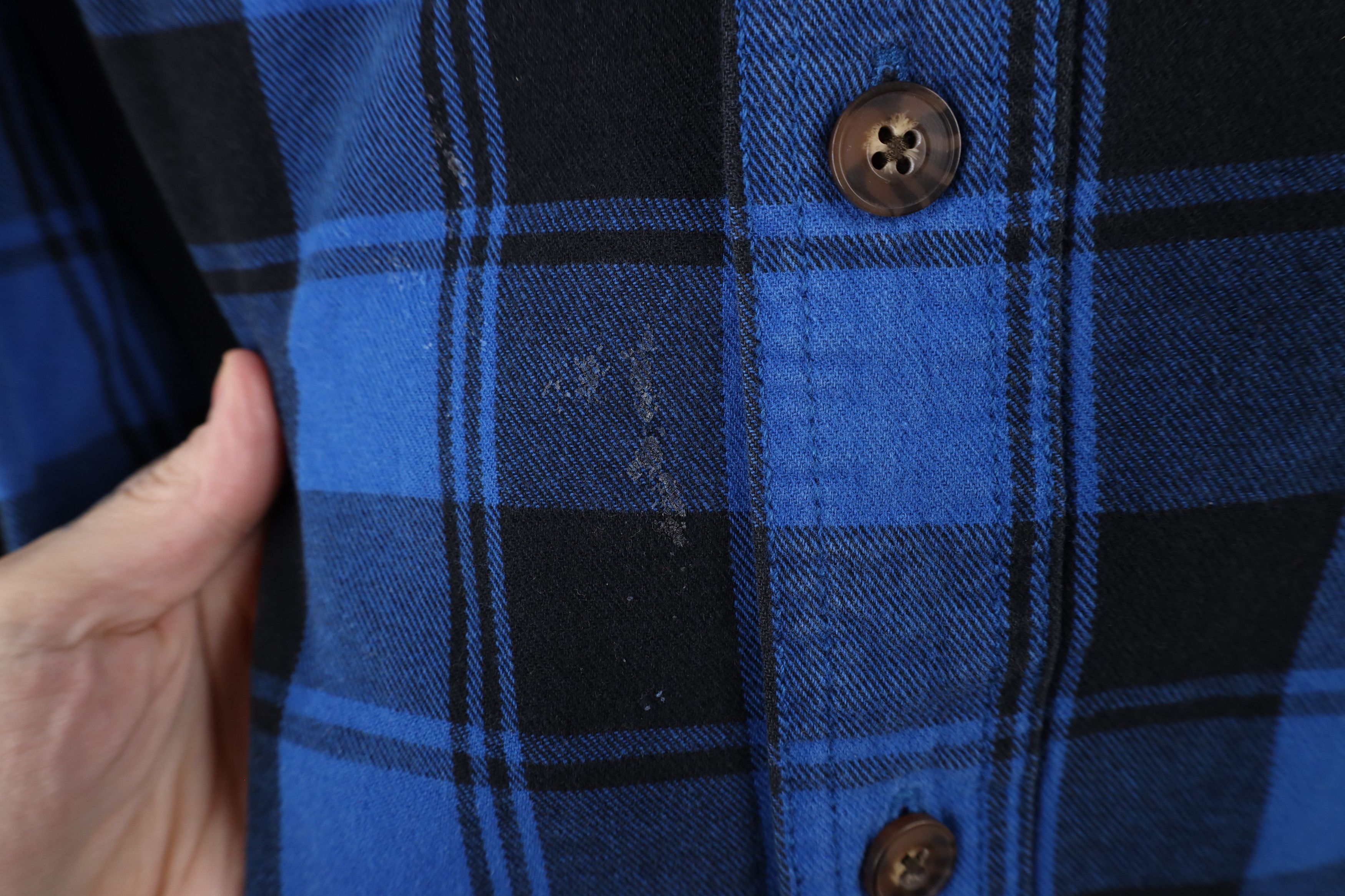 Duluth Trading Company × Vintage Duluth Trading Co Flannel Collared Button Down Shirt Blue Size US L / EU 52-54 / 3 - 4 Thumbnail