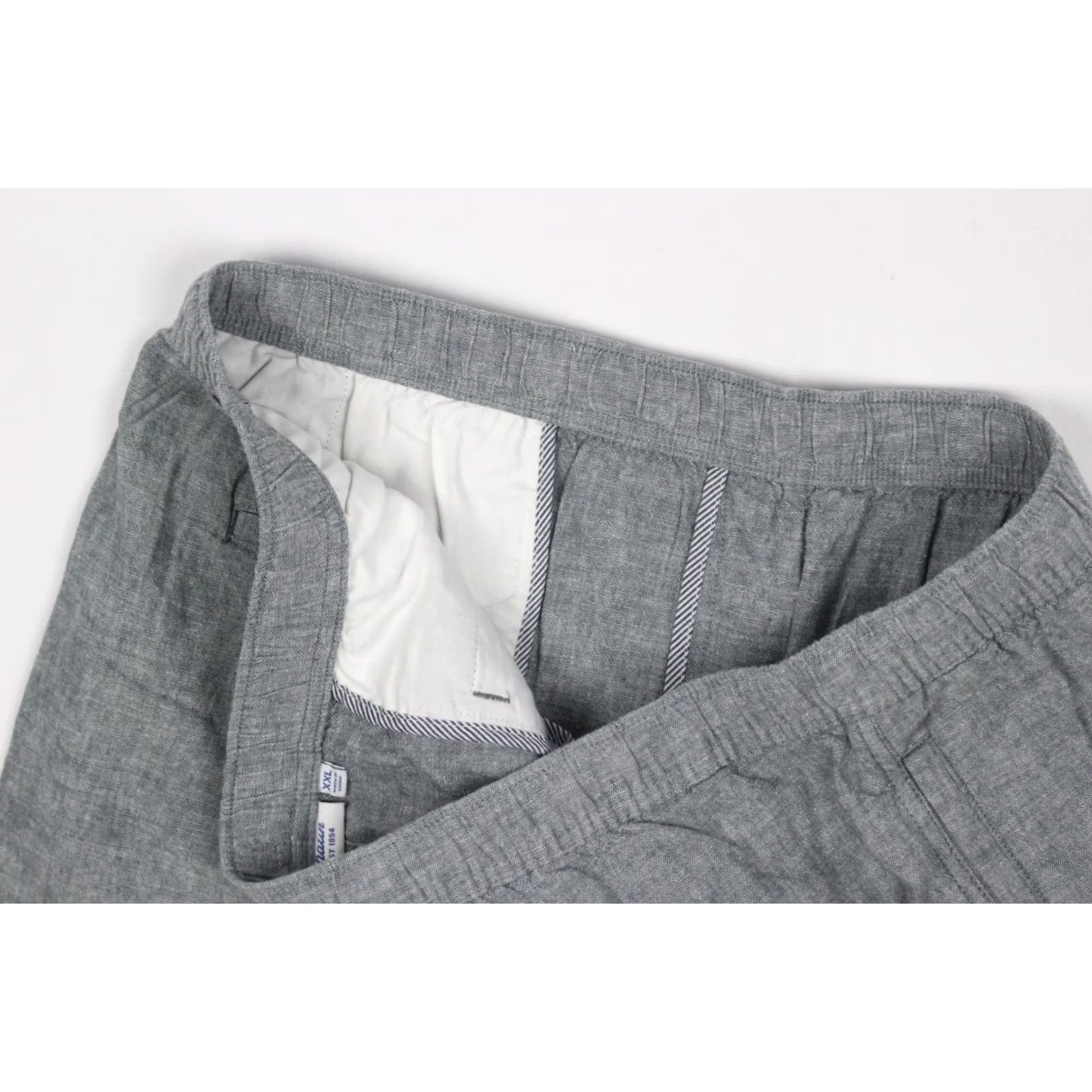 Katin Katin Men's Isaiah Local Shorts XXL x 7" Inseam Steel Blue Bermuda Casual Drawstring Pockets 75% Cotton 25% Linen Size US 39 - 4 Thumbnail