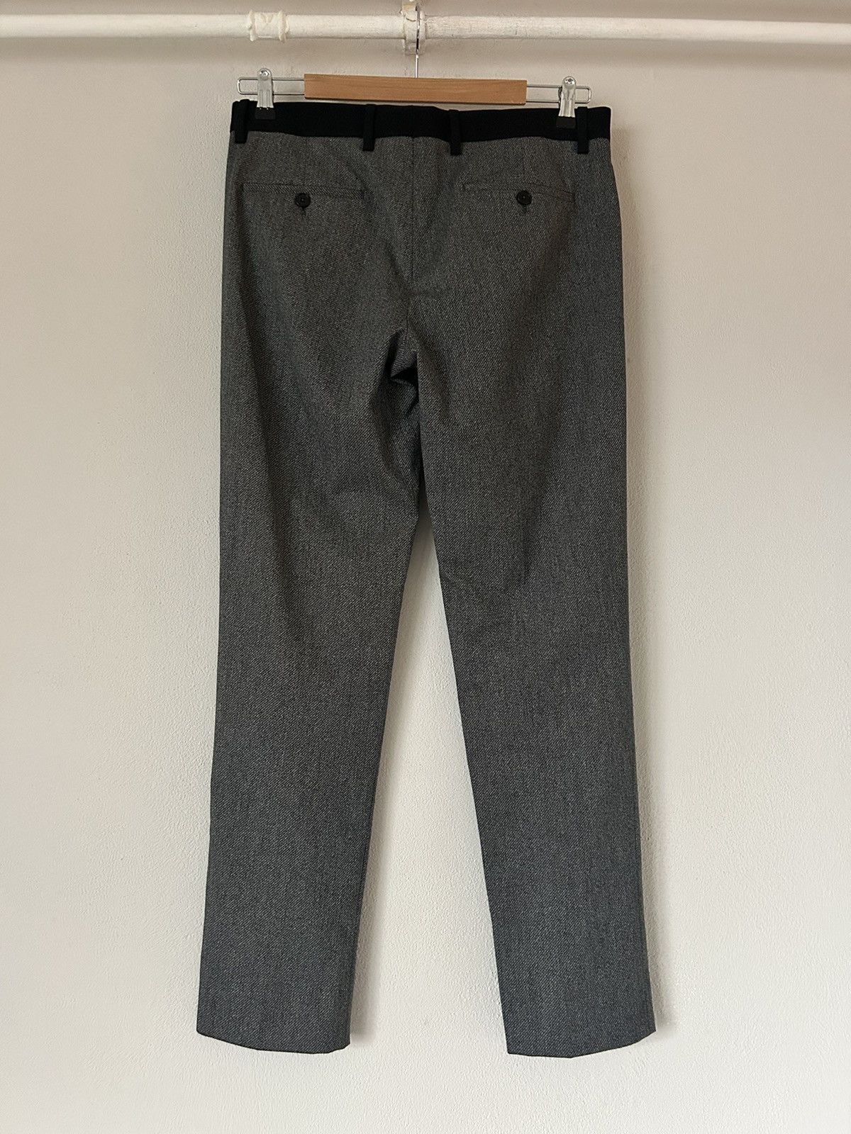 Maison Margiela Maison Martin Margiela Herringbone Wool-Blend Trousers Size US 32 / EU 48 - 7 Thumbnail