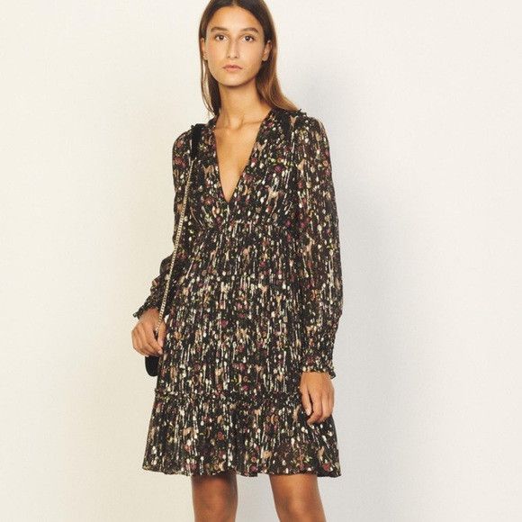 Sandro Sandro Paris dress women Dinna Printed 34 silk Size XXS / US 00 / IT 34 - 1 Thumbnail