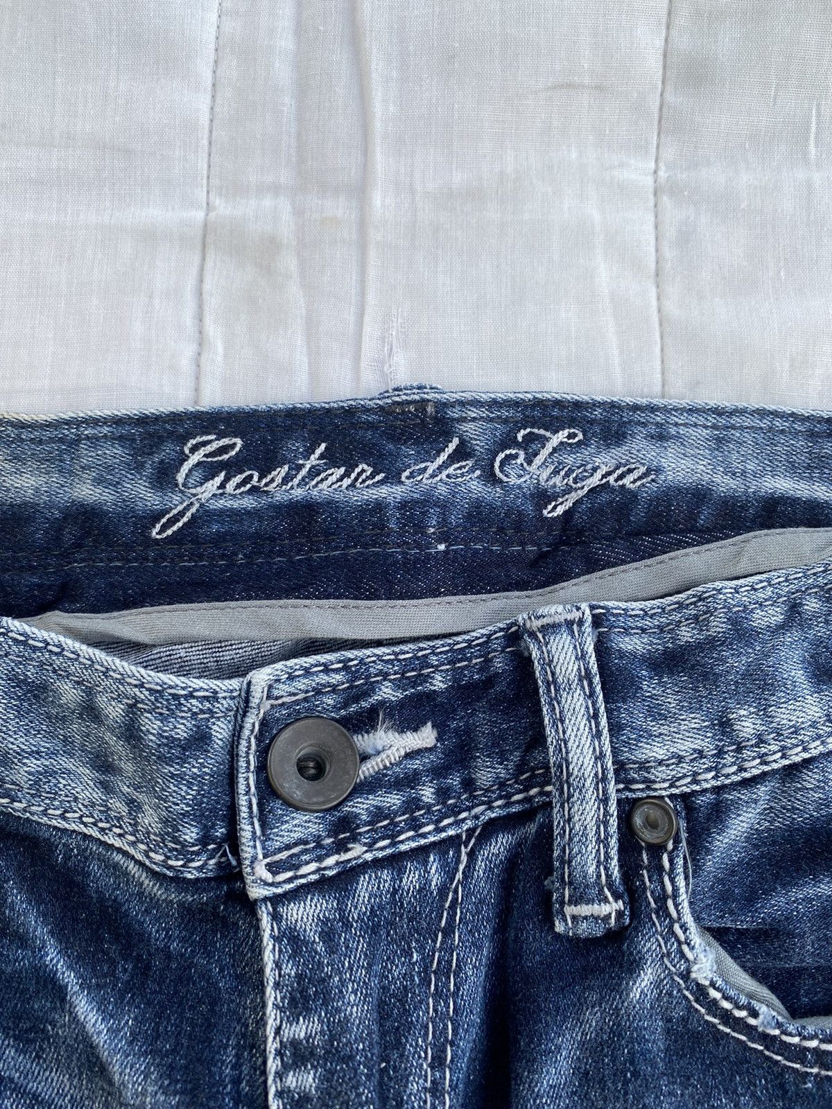 GOSTAR DE FUGA × Hysteric Glamour × Tornado Mart GOSTAR DE FUGA DISTRESSED DENIM DESIGN SKINNY JEANS Size 30" / US 8 / IT 44 - 8 Thumbnail