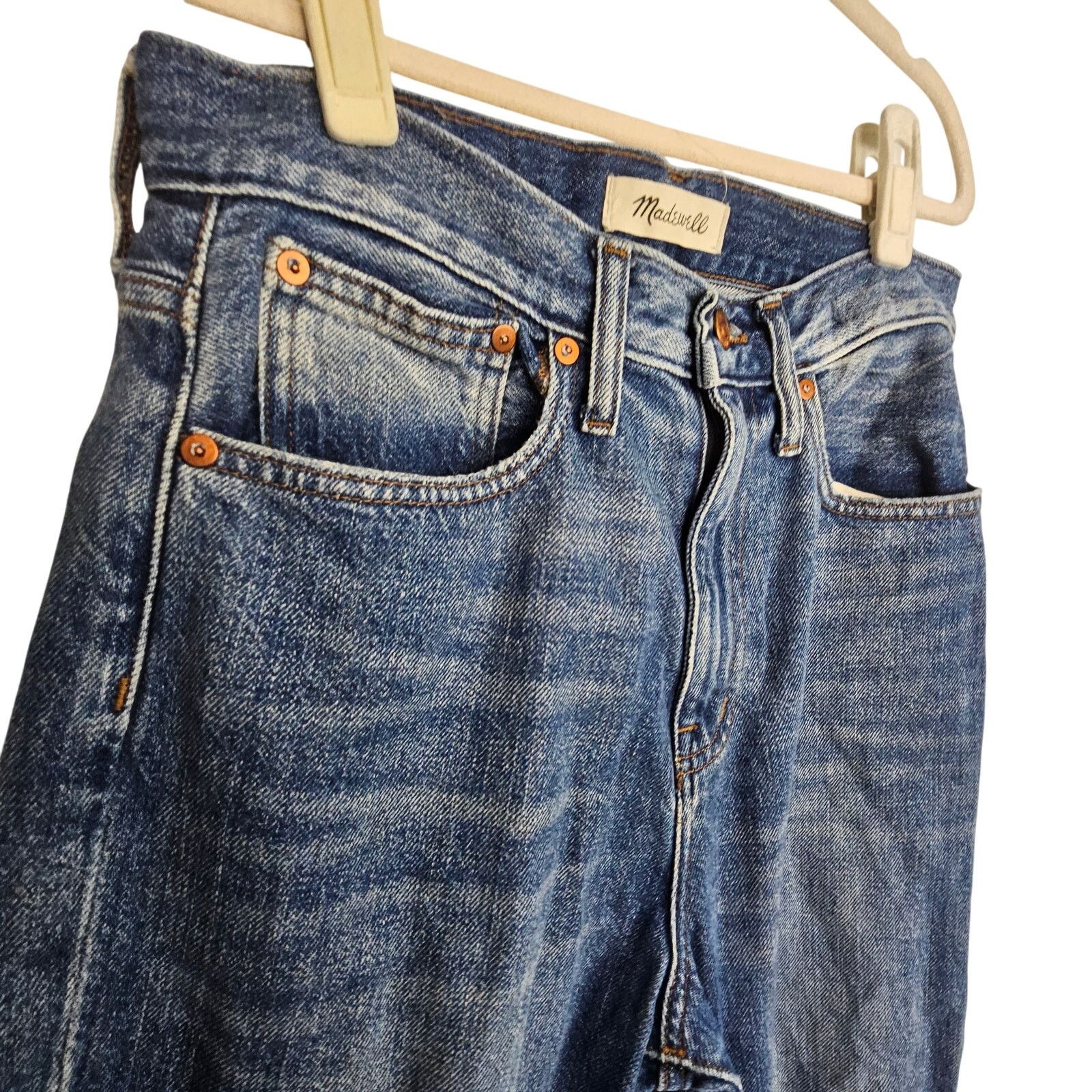 Madewell Madewell Womens The Momjean High Waist Sz 27 Denim Pants Size 27" / US 4 / IT 40 - 4 Thumbnail