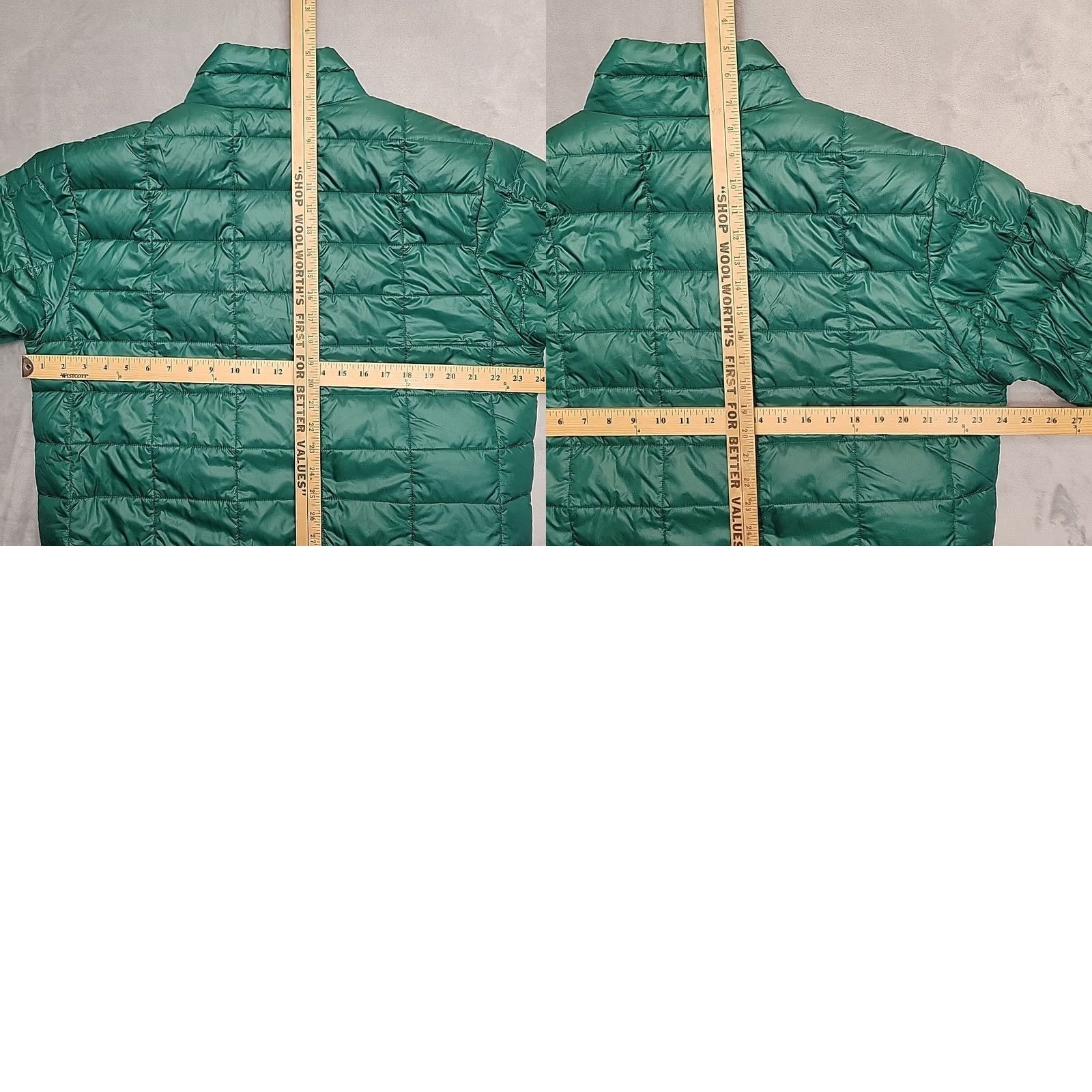 Vintage Columbia Turbo Puffer Down Jacket Mens L Green Omni Heat 650TD Full Zip Jacket Size US L / EU 52-54 / 3 - 9 Thumbnail