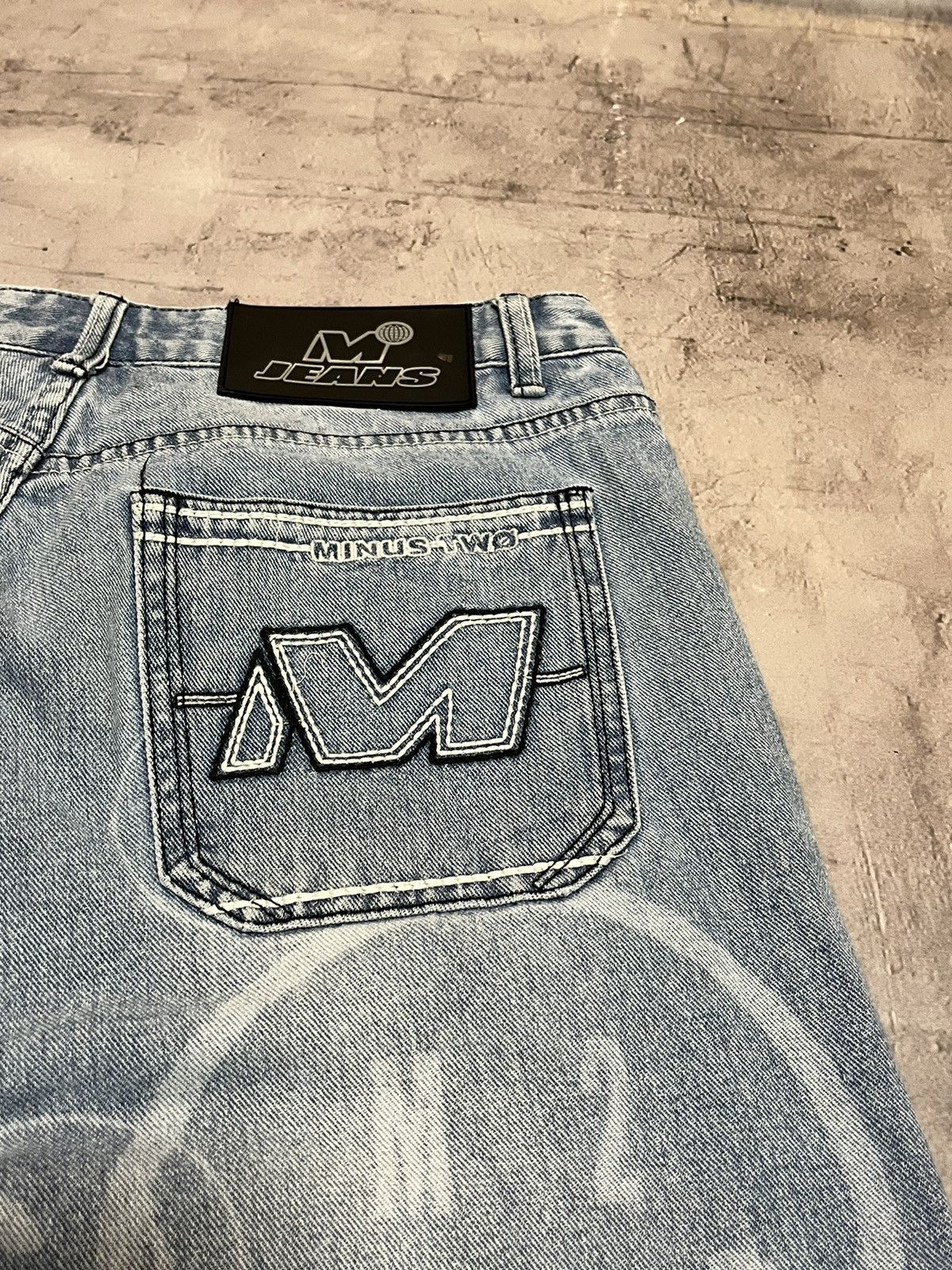 Designer Minus Two Denim Pants Smile Jeans Size US 33 - 6 Thumbnail