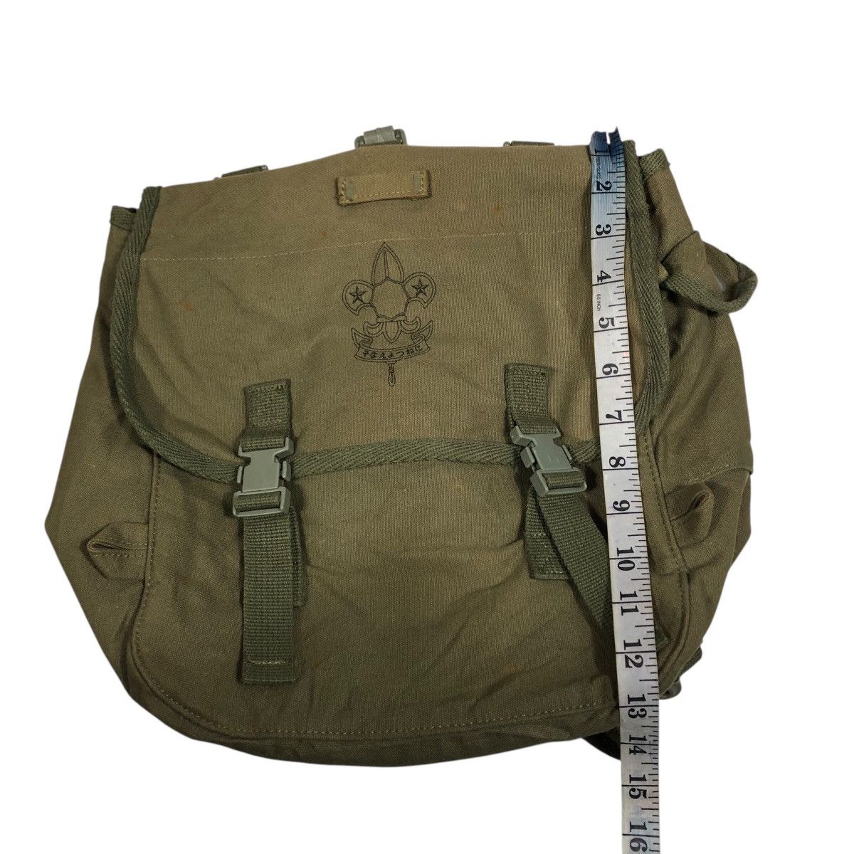 Vintage 📌Vintage Military Sling Bag Scouts Army Size ONE SIZE - 12 Thumbnail