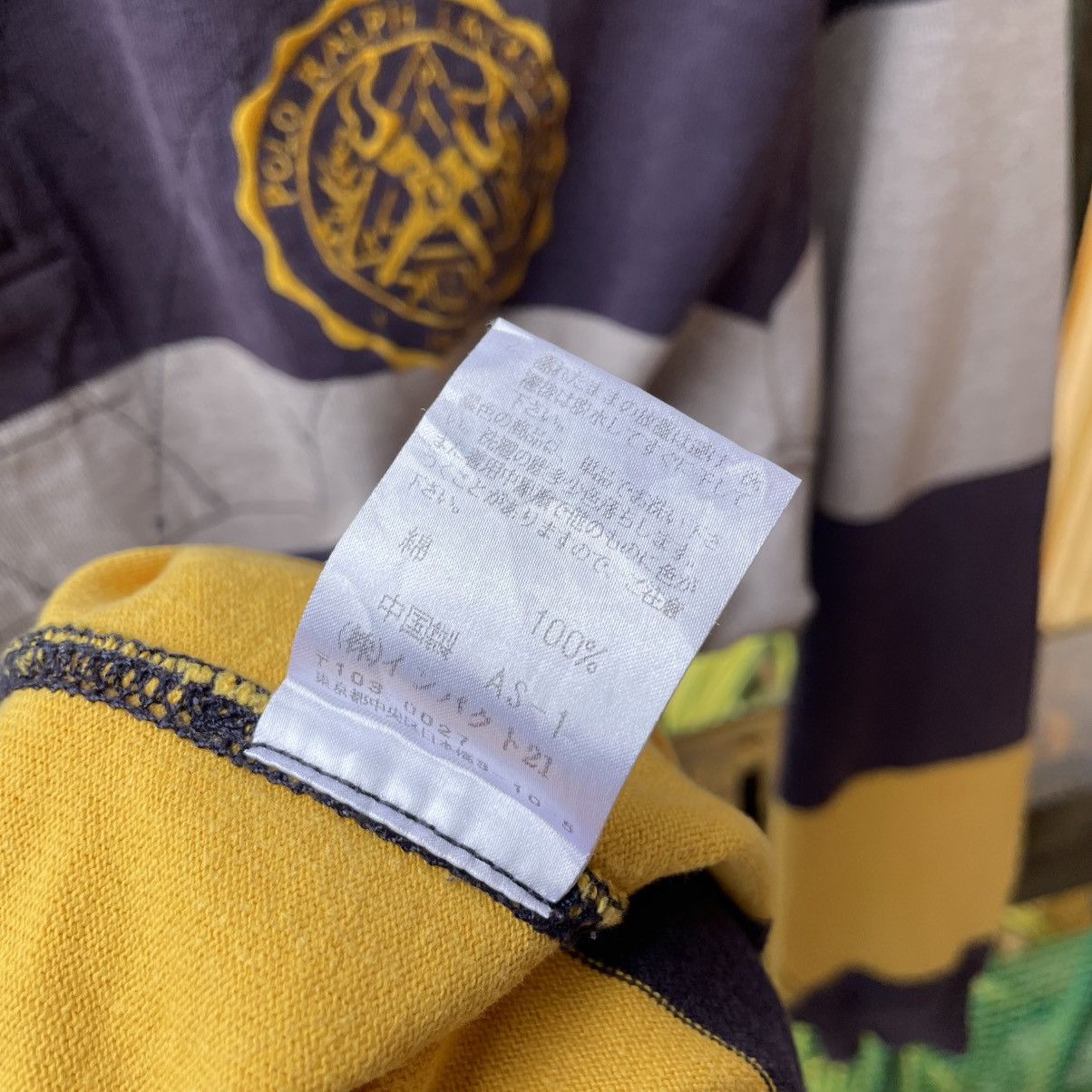 Polo Ralph Lauren × Ralph Lauren × Vintage 🔥Polo Sport Ralph Lauren Striped Distress Rugby Shirts Size US L / EU 52-54 / 3 - 10 Thumbnail