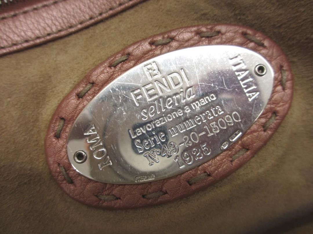Fendi Fendi - Selleria Pink Handbag Leather Shoulder Bag Mirror Size ONE SIZE - 5 Thumbnail