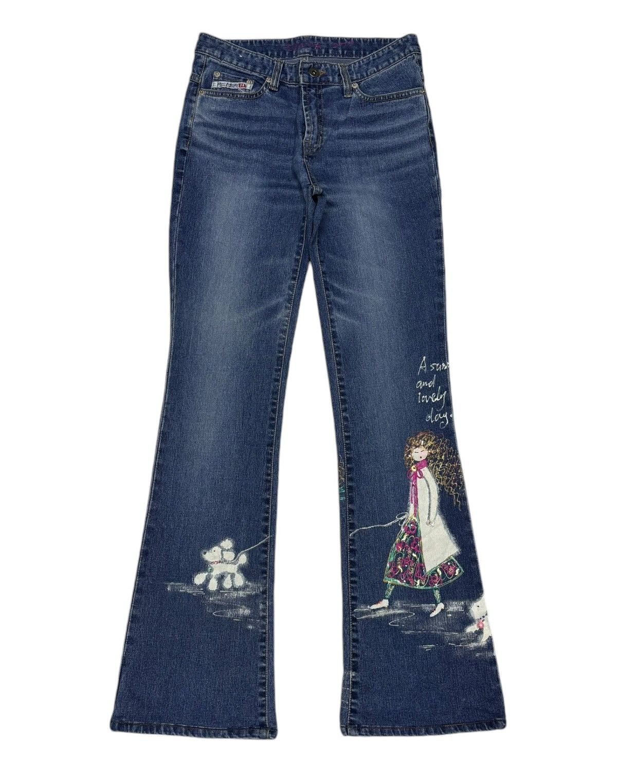 Yohji Yamamoto Vintage Flared Bootcut Jeans Yohji Yamamoto Style Size 27" / US 4 / IT 40 - 7 Thumbnail